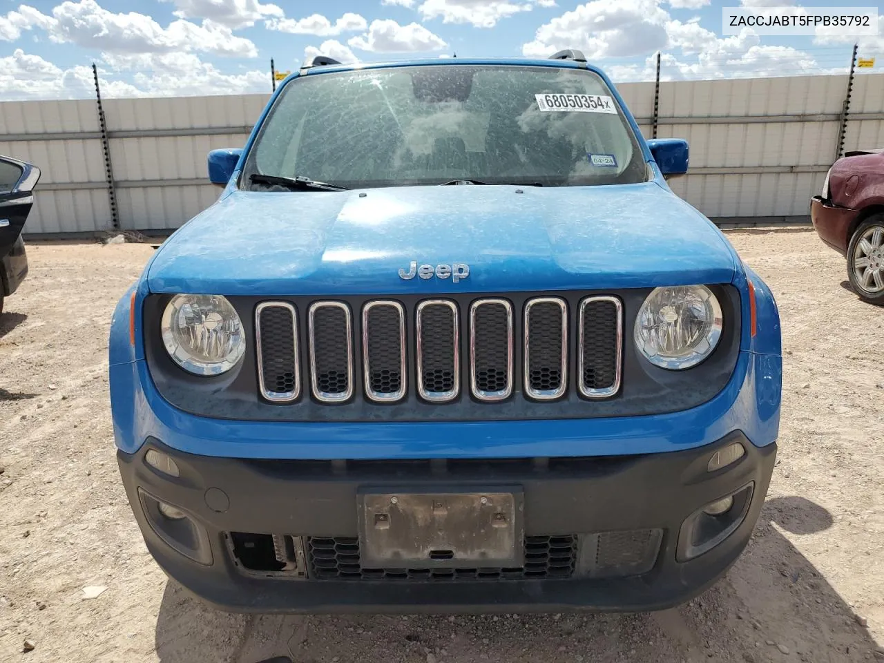 2015 Jeep Renegade Latitude VIN: ZACCJABT5FPB35792 Lot: 68050354