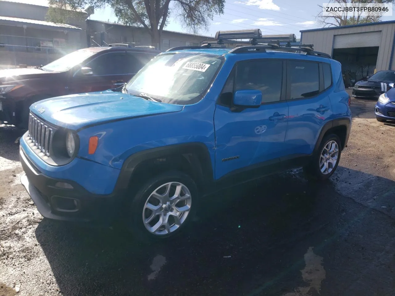 2015 Jeep Renegade Latitude VIN: ZACCJBBT3FPB80946 Lot: 68855004