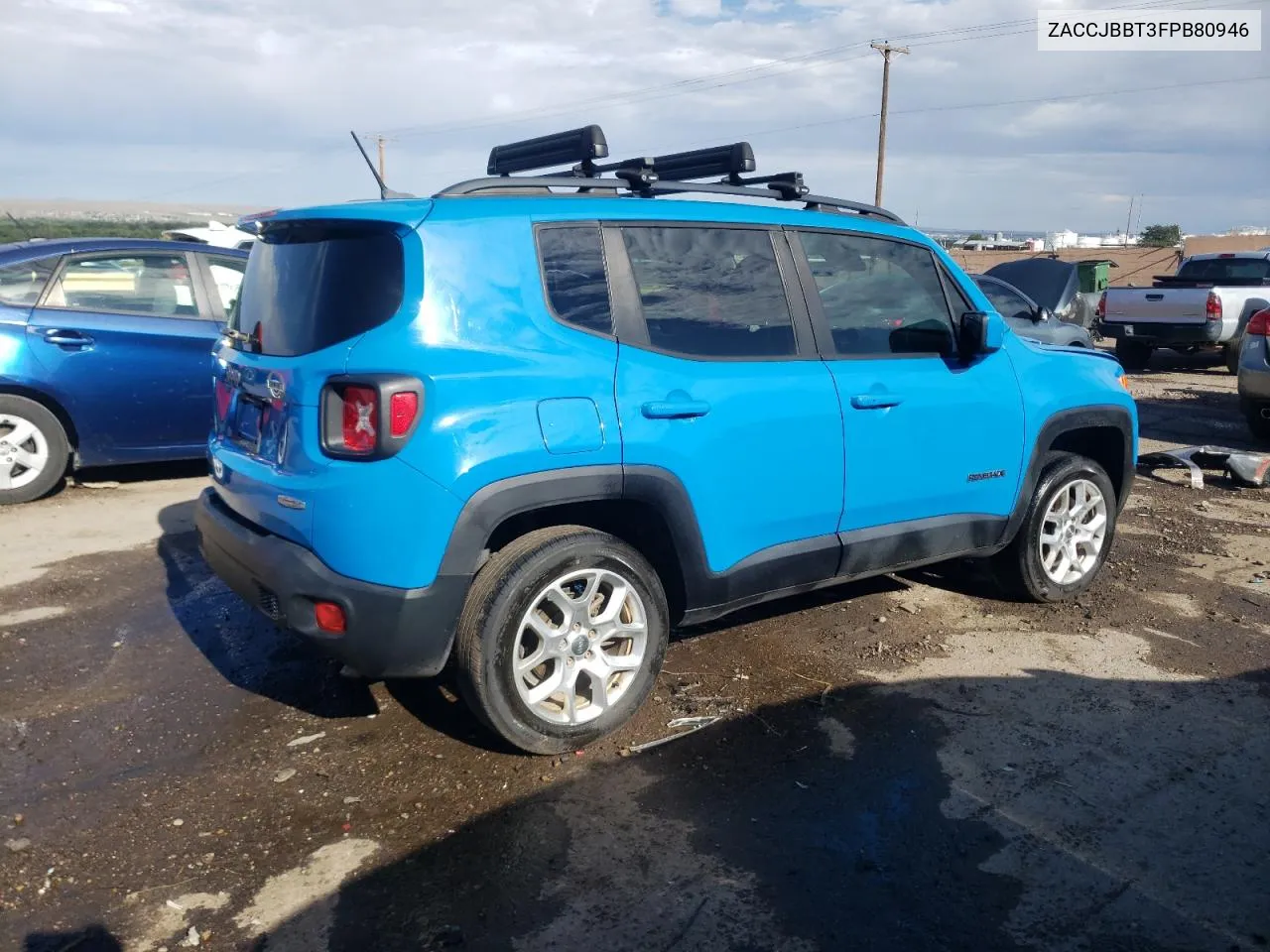 2015 Jeep Renegade Latitude VIN: ZACCJBBT3FPB80946 Lot: 68855004