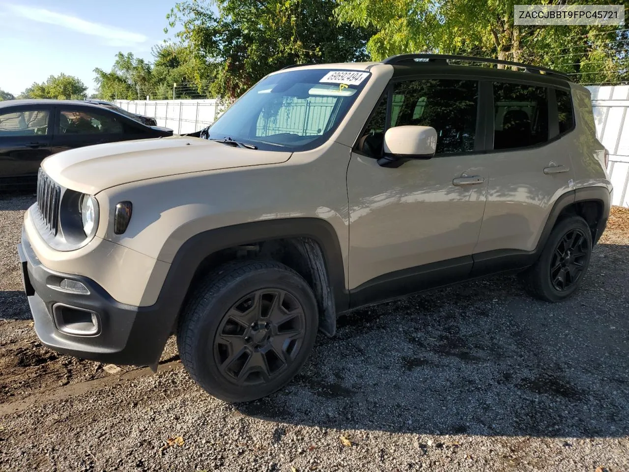 2015 Jeep Renegade Latitude VIN: ZACCJBBT9FPC45721 Lot: 69692494