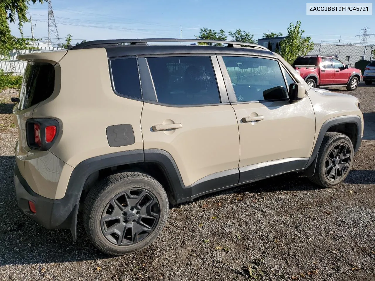 2015 Jeep Renegade Latitude VIN: ZACCJBBT9FPC45721 Lot: 69692494