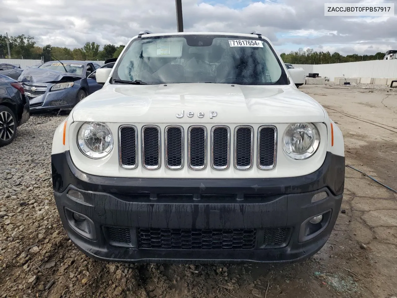 2015 Jeep Renegade Limited VIN: ZACCJBDT0FPB57917 Lot: 71617654