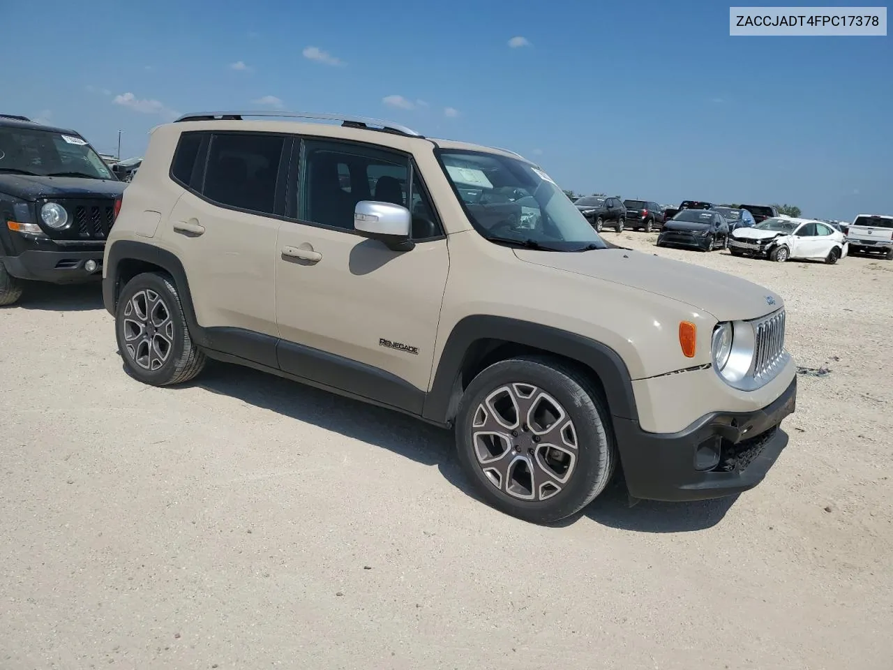 2015 Jeep Renegade Limited VIN: ZACCJADT4FPC17378 Lot: 71662024