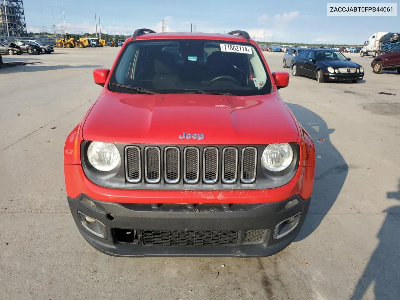 2015 Jeep Renegade Latitude VIN: ZACCJABT0FPB44061 Lot: 71802114