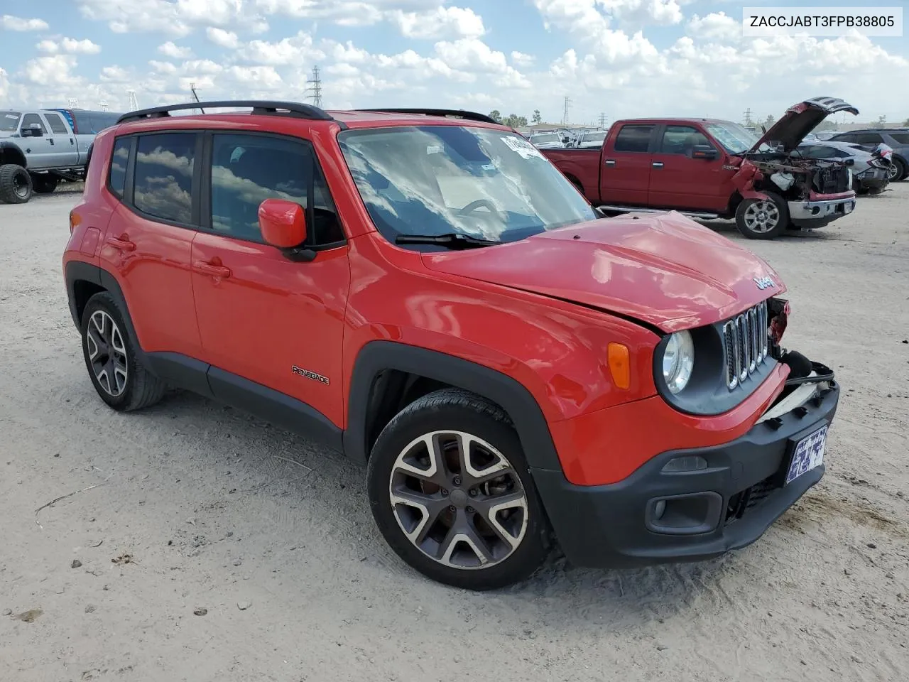 2015 Jeep Renegade Latitude VIN: ZACCJABT3FPB38805 Lot: 72464864