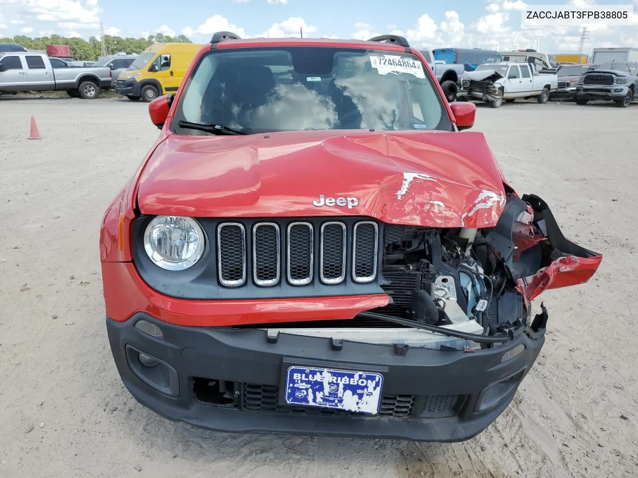 2015 Jeep Renegade Latitude VIN: ZACCJABT3FPB38805 Lot: 72464864