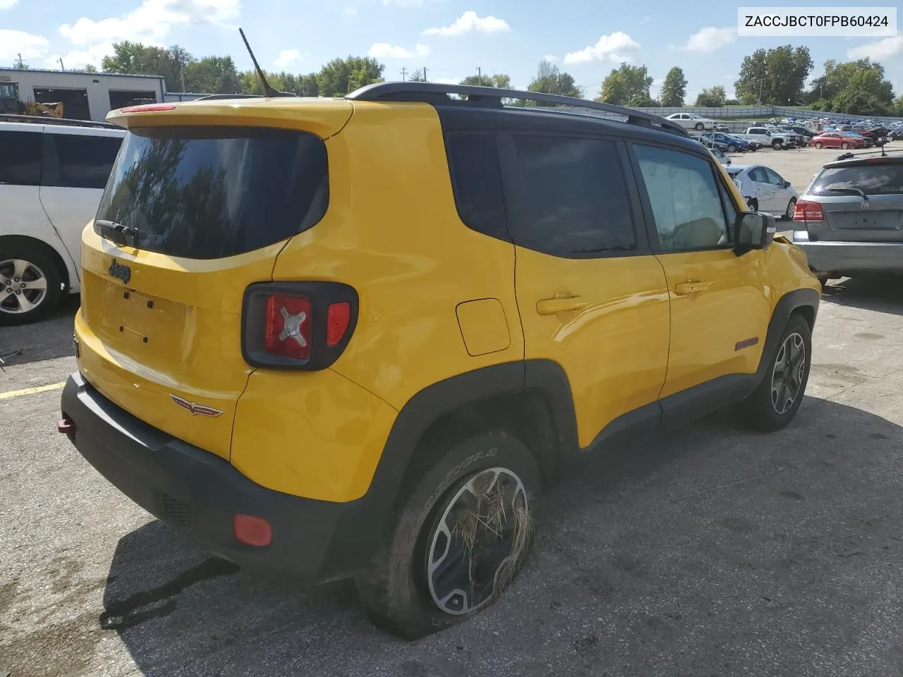 2015 Jeep Renegade Trailhawk VIN: ZACCJBCT0FPB60424 Lot: 73515204