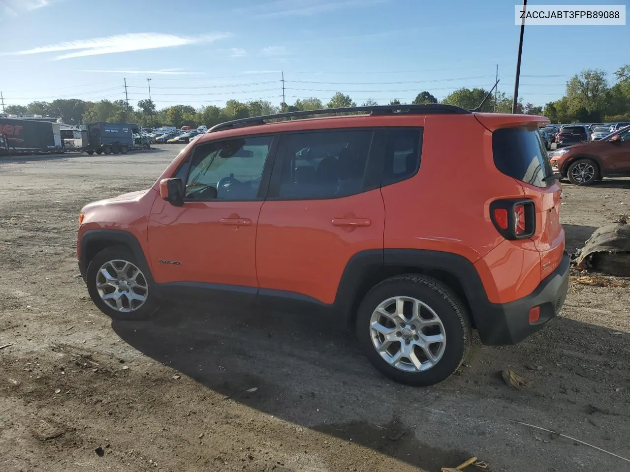 2015 Jeep Renegade Latitude VIN: ZACCJABT3FPB89088 Lot: 74279984