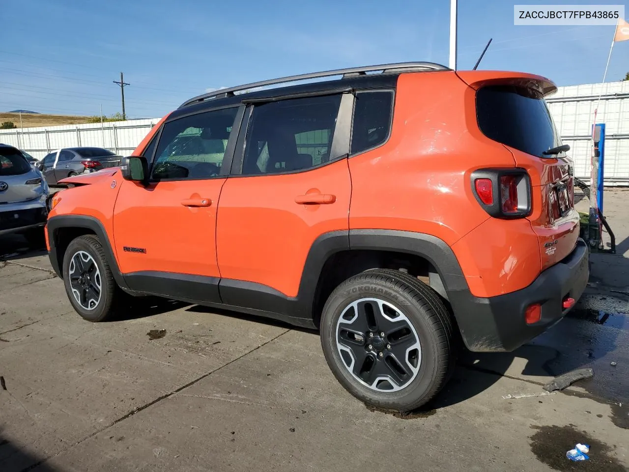 2015 Jeep Renegade Trailhawk VIN: ZACCJBCT7FPB43865 Lot: 74715424