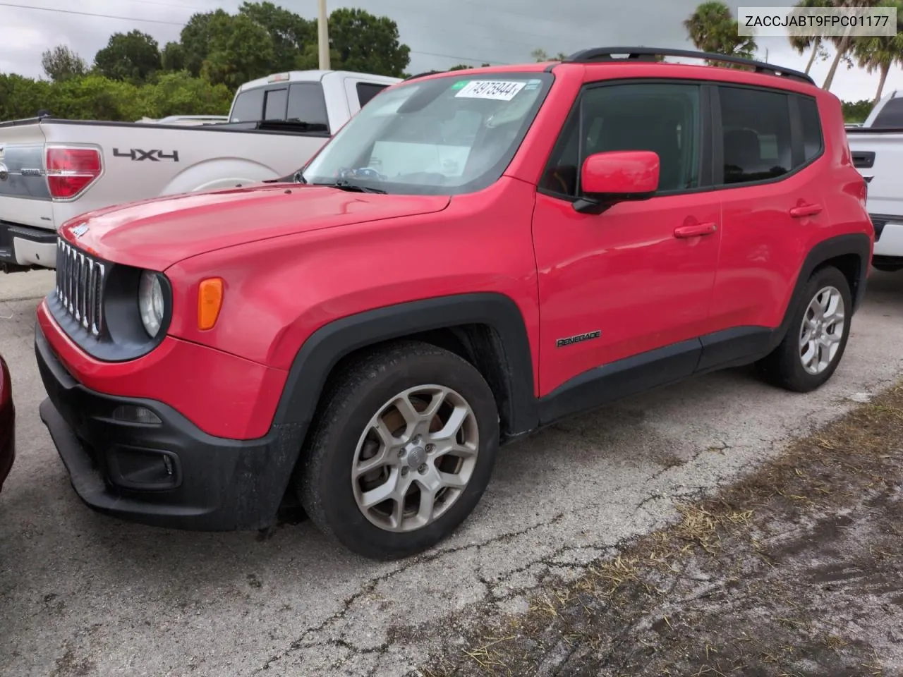 2015 Jeep Renegade Latitude VIN: ZACCJABT9FPC01177 Lot: 74975944