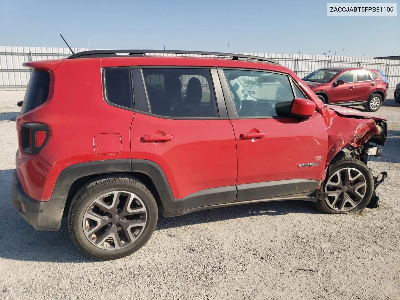 2015 Jeep Renegade Latitude VIN: ZACCJABT5FPB81106 Lot: 75123304