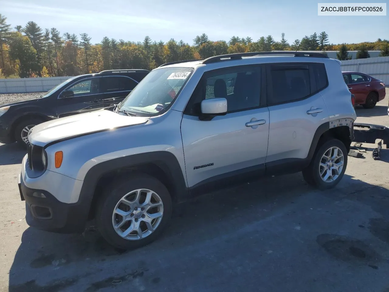 2015 Jeep Renegade Latitude VIN: ZACCJBBT6FPC00526 Lot: 76493764