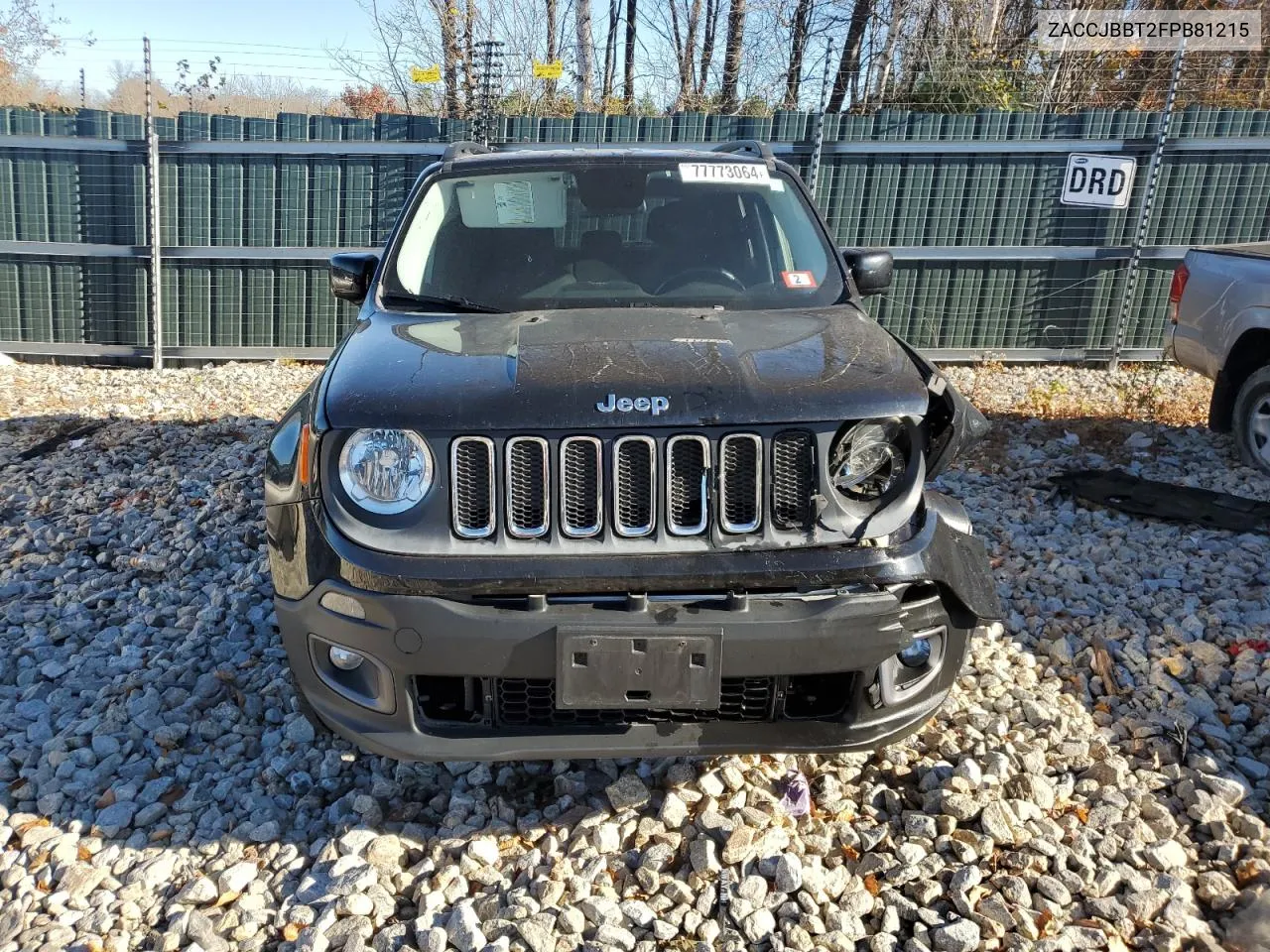 2015 Jeep Renegade Latitude VIN: ZACCJBBT2FPB81215 Lot: 77773064