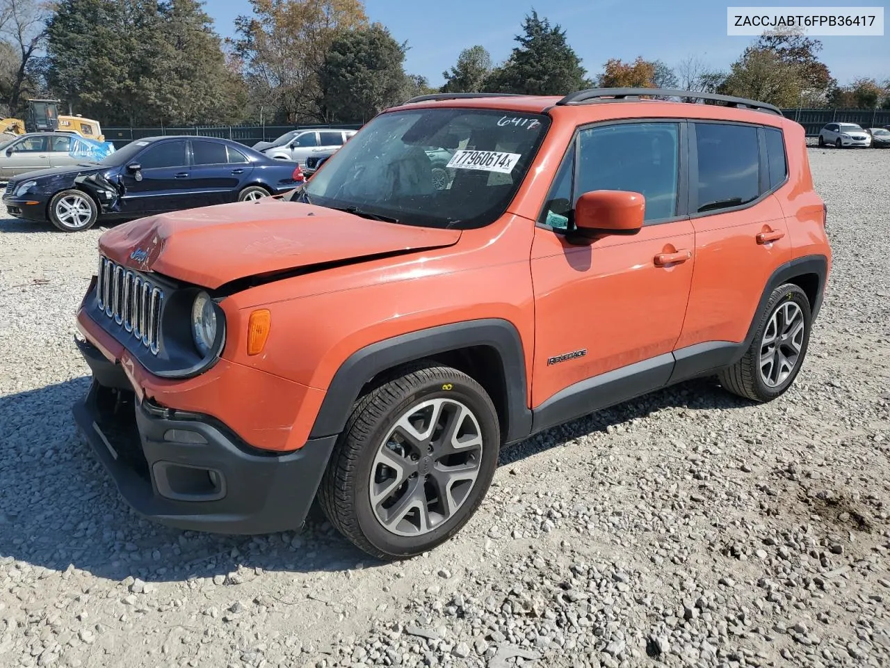 2015 Jeep Renegade Latitude VIN: ZACCJABT6FPB36417 Lot: 77960614