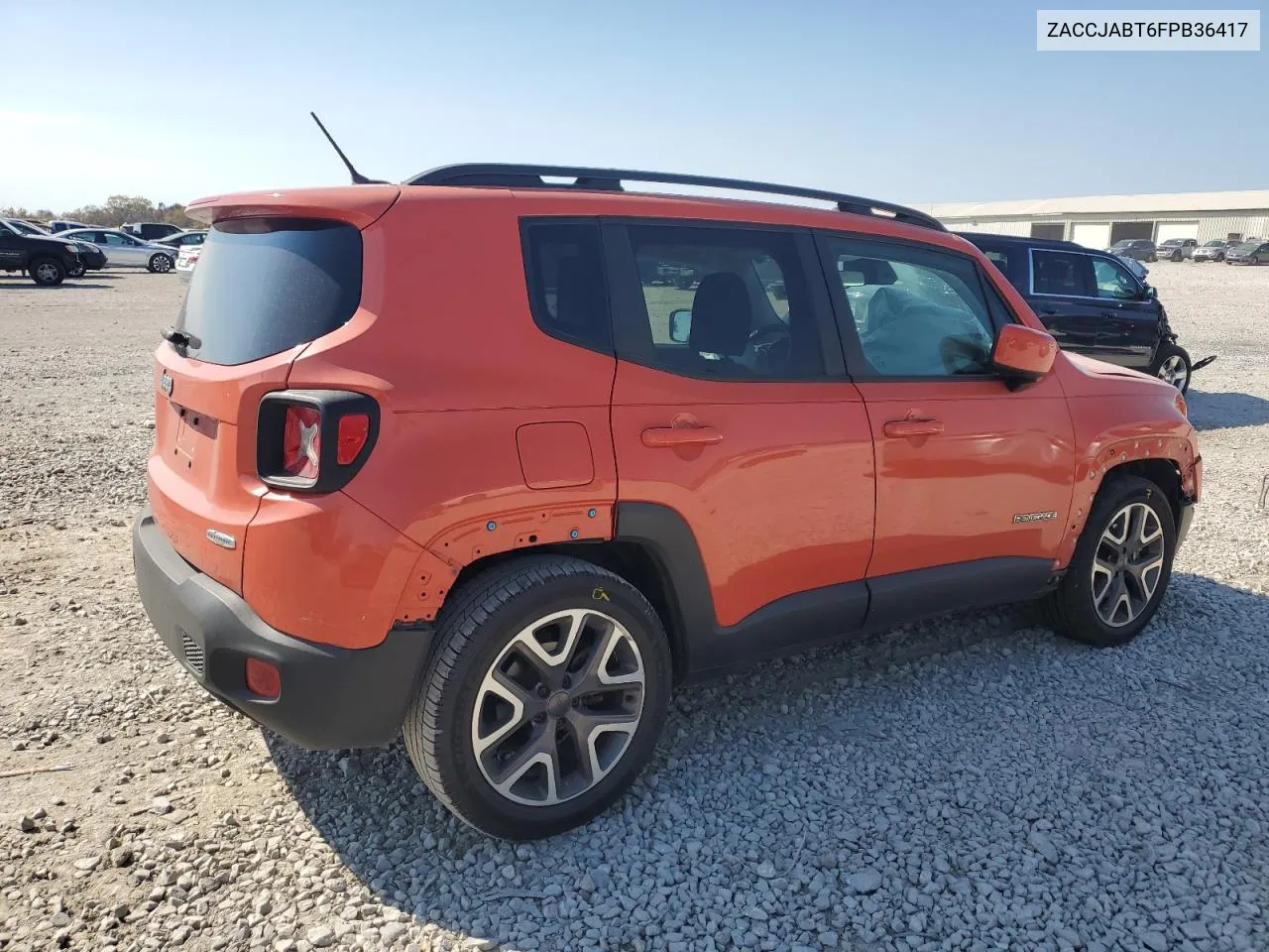 2015 Jeep Renegade Latitude VIN: ZACCJABT6FPB36417 Lot: 77960614