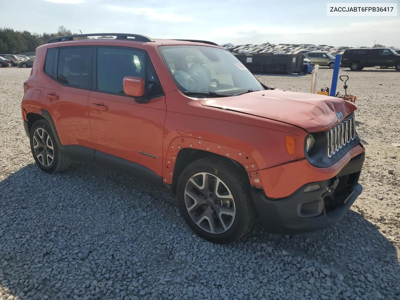 2015 Jeep Renegade Latitude VIN: ZACCJABT6FPB36417 Lot: 77960614