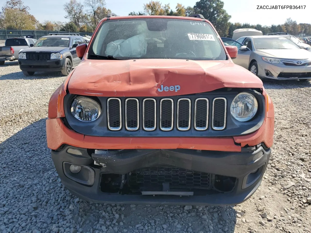 2015 Jeep Renegade Latitude VIN: ZACCJABT6FPB36417 Lot: 77960614