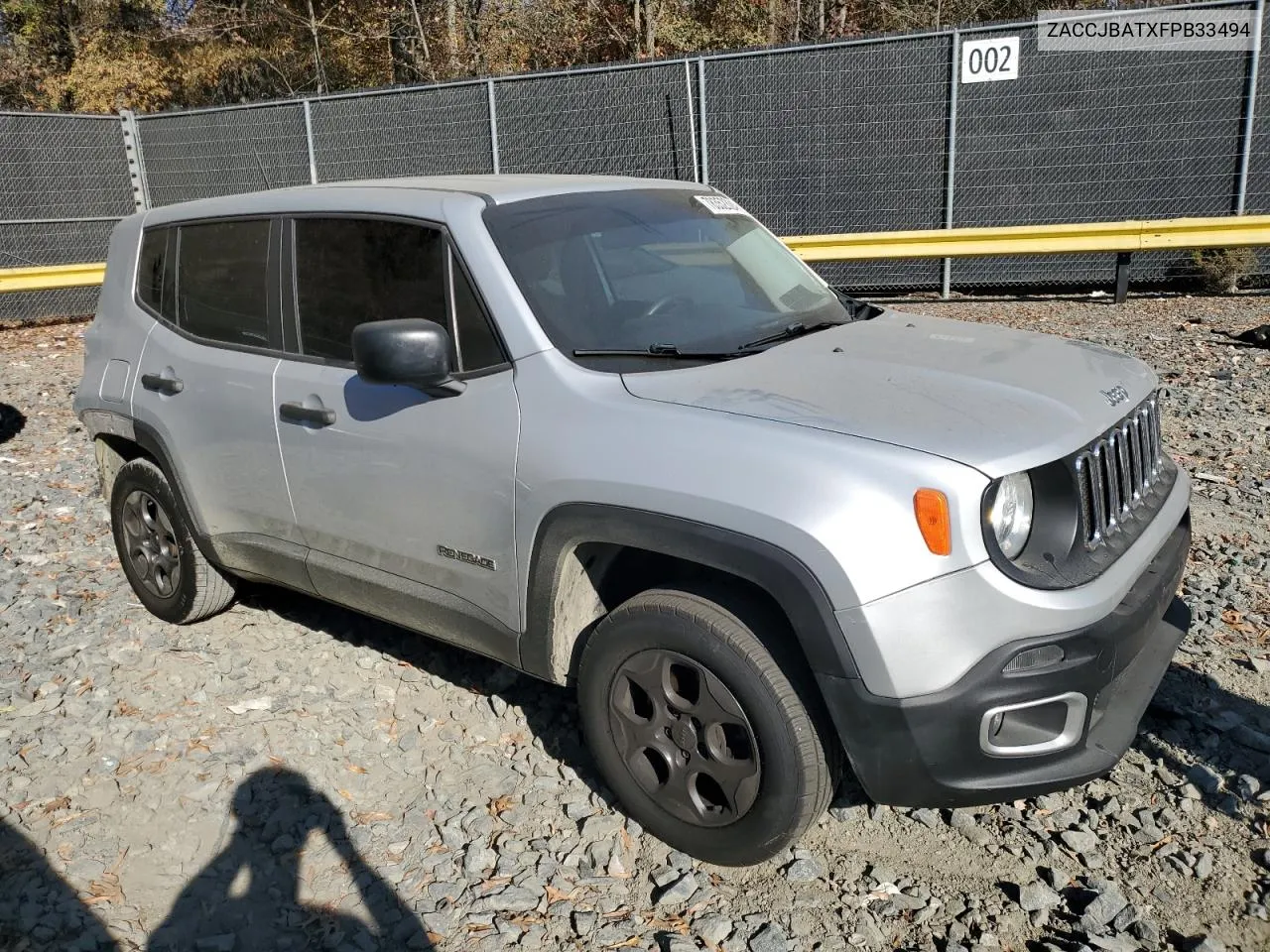 2015 Jeep Renegade Sport VIN: ZACCJBATXFPB33494 Lot: 78352824