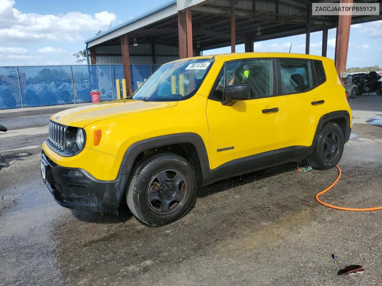 2015 Jeep Renegade Sport VIN: ZACCJAAT0FPB59129 Lot: 78674704