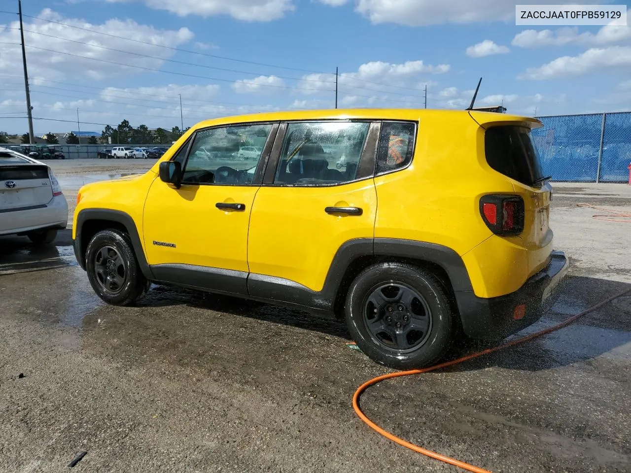 2015 Jeep Renegade Sport VIN: ZACCJAAT0FPB59129 Lot: 78674704