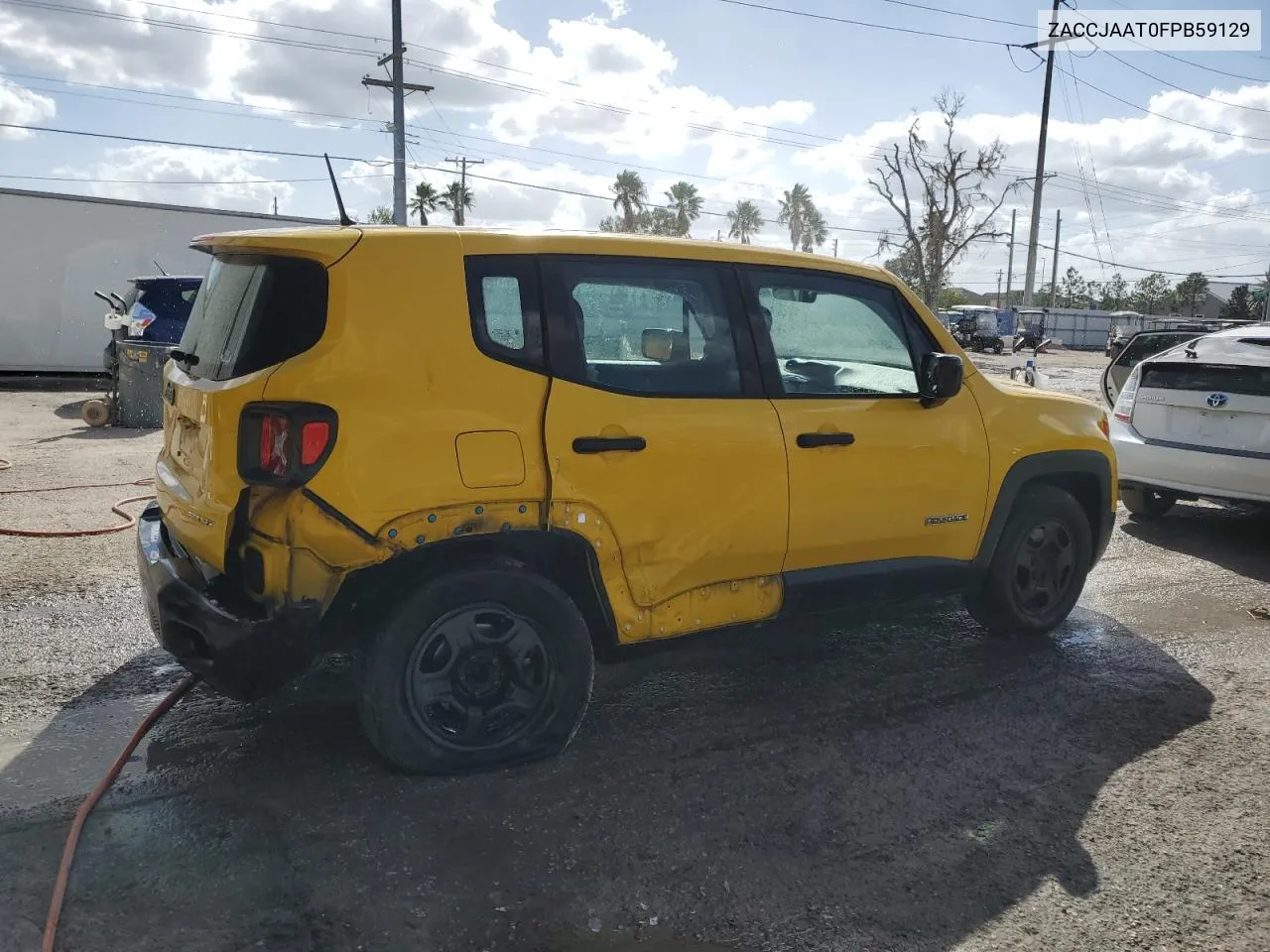 2015 Jeep Renegade Sport VIN: ZACCJAAT0FPB59129 Lot: 78674704