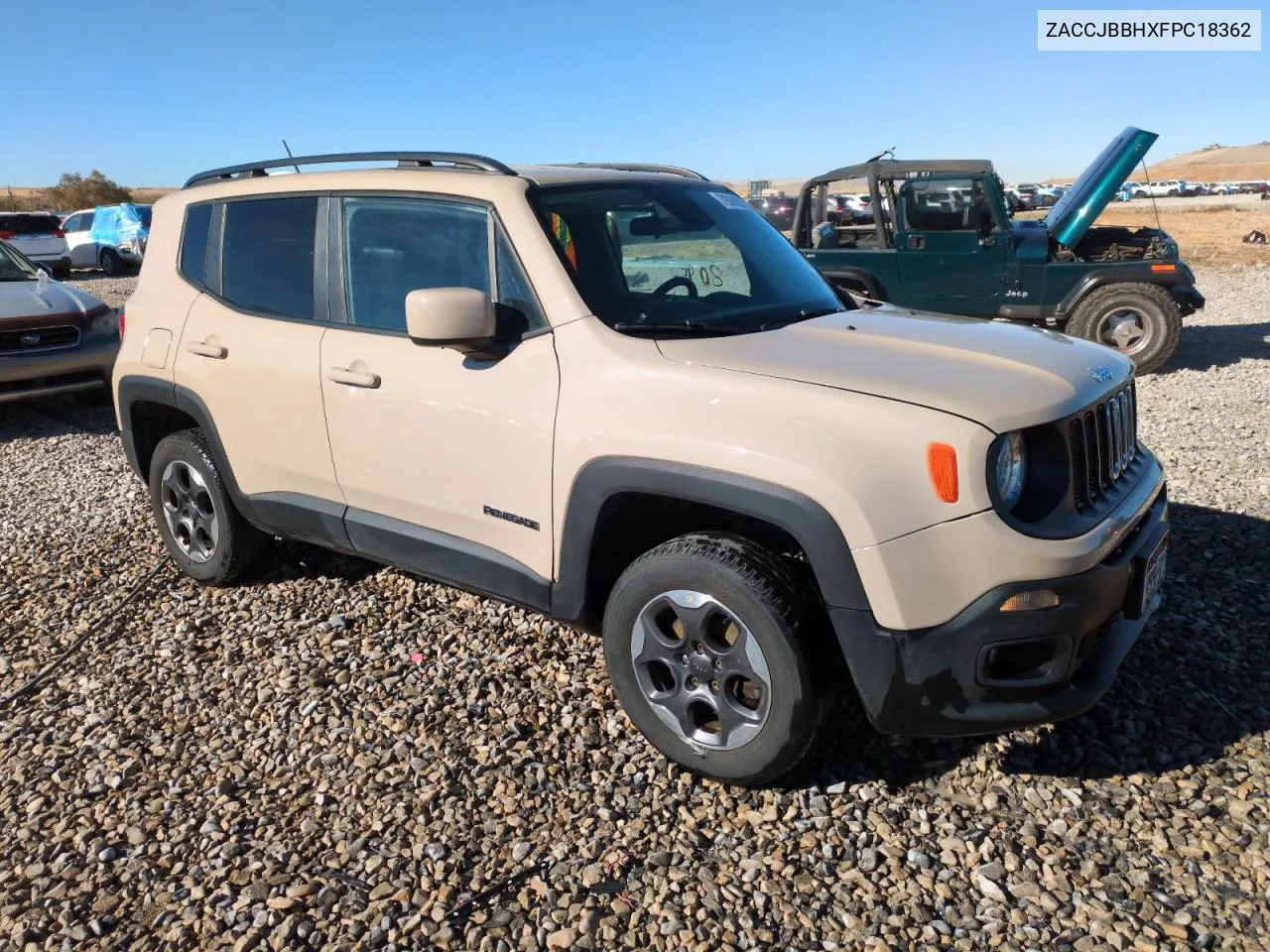 2015 Jeep Renegade Latitude VIN: ZACCJBBHXFPC18362 Lot: 79306284