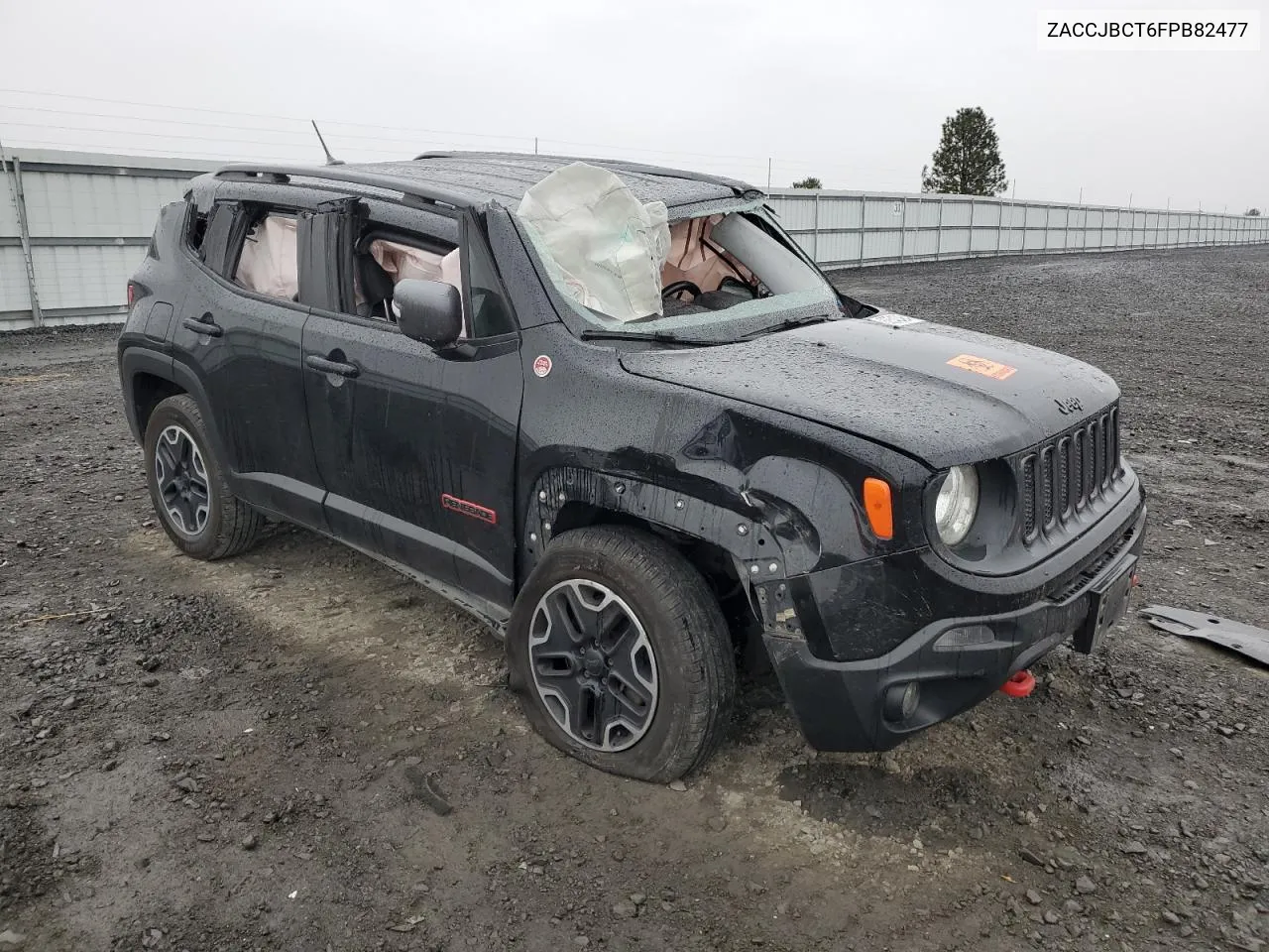 2015 Jeep Renegade Trailhawk VIN: ZACCJBCT6FPB82477 Lot: 80540484