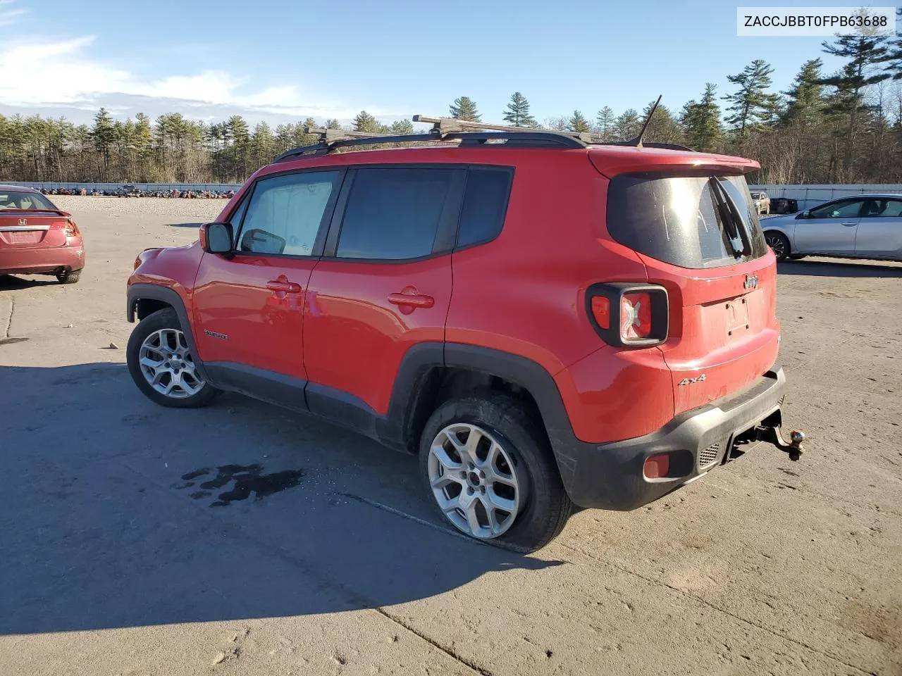 2015 Jeep Renegade Latitude VIN: ZACCJBBT0FPB63688 Lot: 80620854