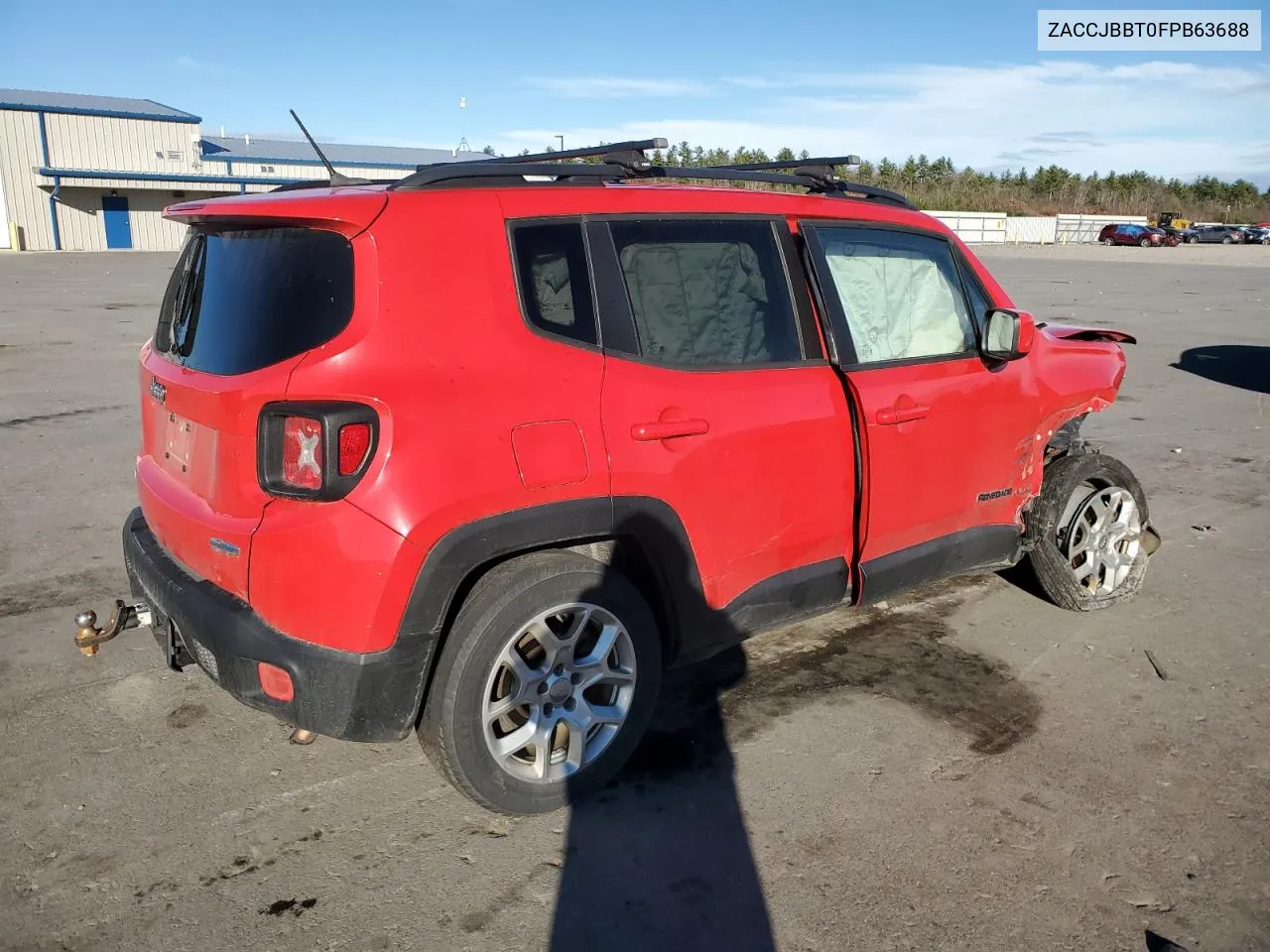 2015 Jeep Renegade Latitude VIN: ZACCJBBT0FPB63688 Lot: 80620854