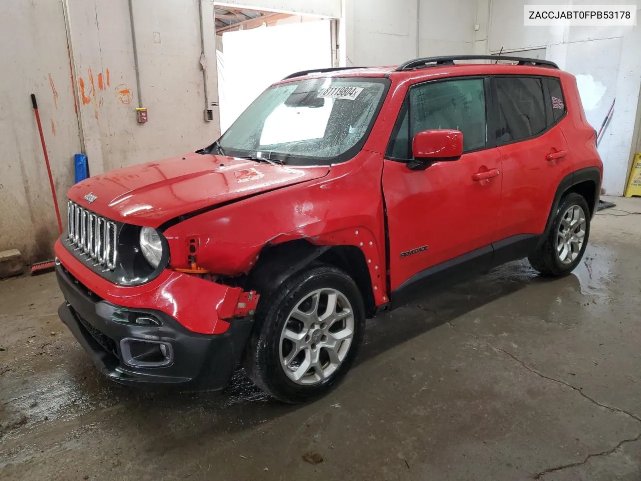 2015 Jeep Renegade Latitude VIN: ZACCJABT0FPB53178 Lot: 81119804