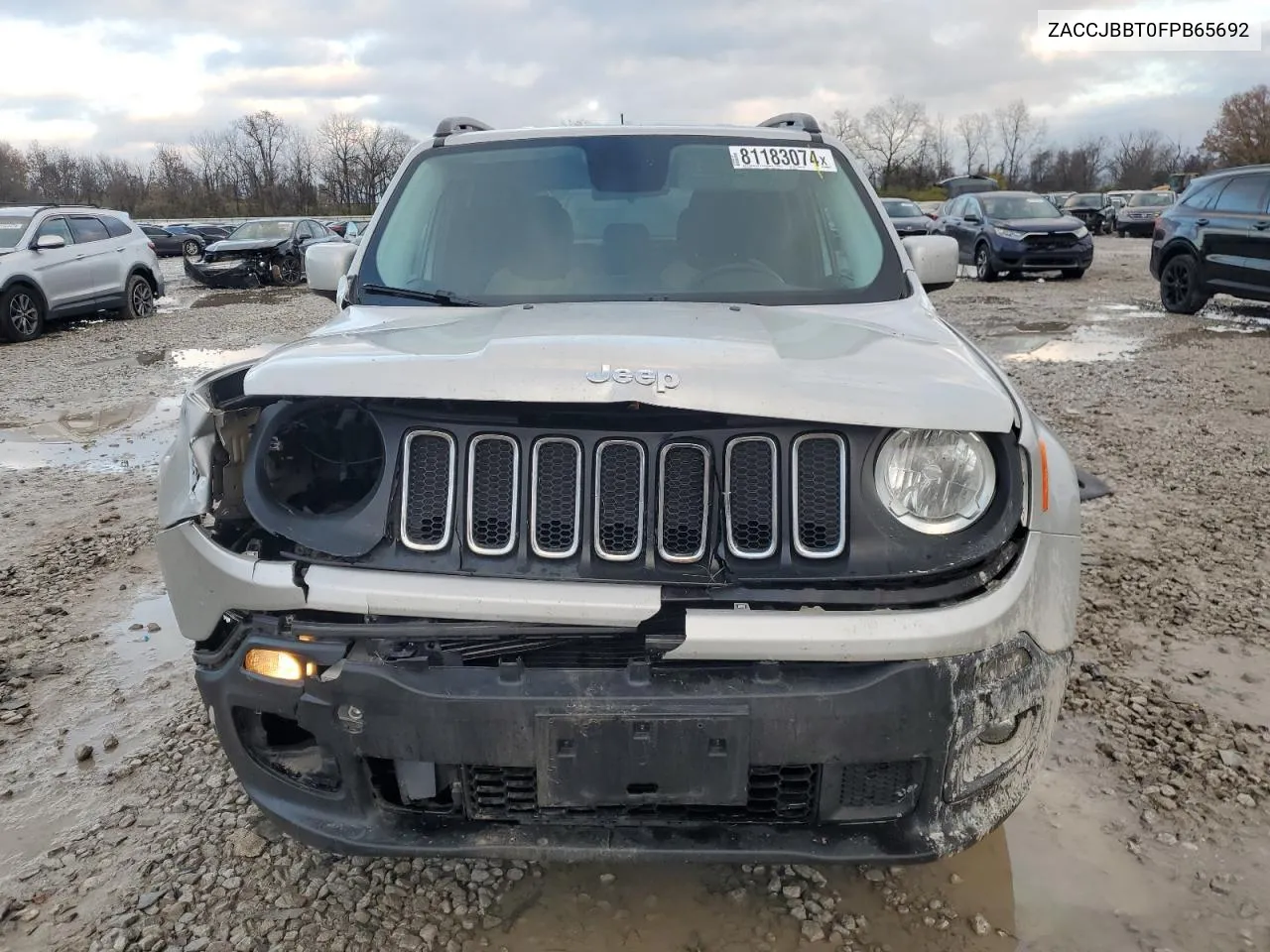 2015 Jeep Renegade Latitude VIN: ZACCJBBT0FPB65692 Lot: 81183074