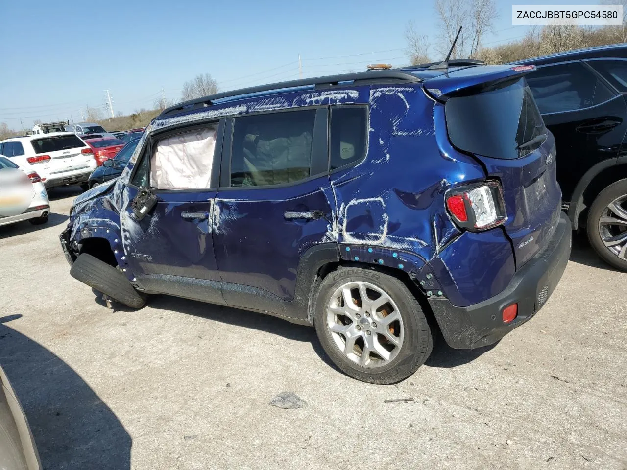 2016 Jeep Renegade Latitude VIN: ZACCJBBT5GPC54580 Lot: 46296934