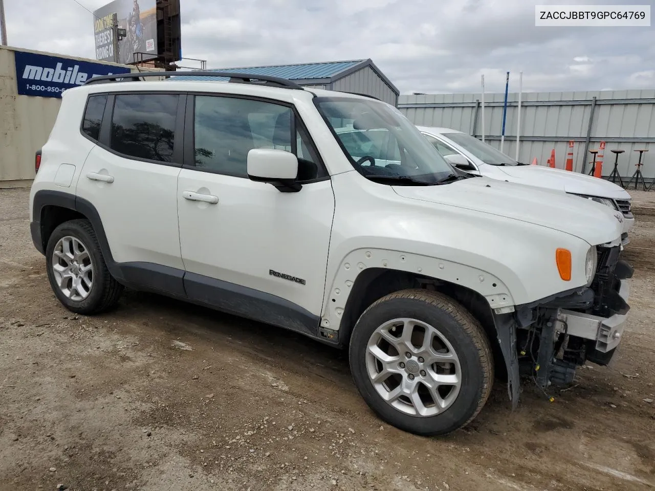 2016 Jeep Renegade Latitude VIN: ZACCJBBT9GPC64769 Lot: 53669094