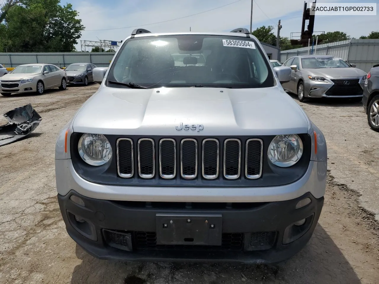 2016 Jeep Renegade Latitude VIN: ZACCJABT1GPD02733 Lot: 58305504