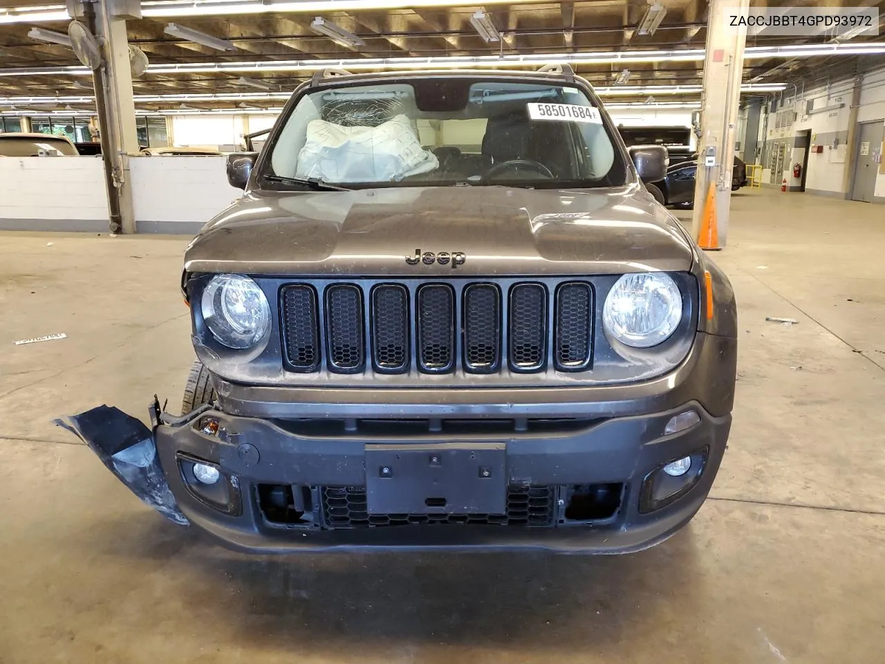 2016 Jeep Renegade Latitude VIN: ZACCJBBT4GPD93972 Lot: 58501684