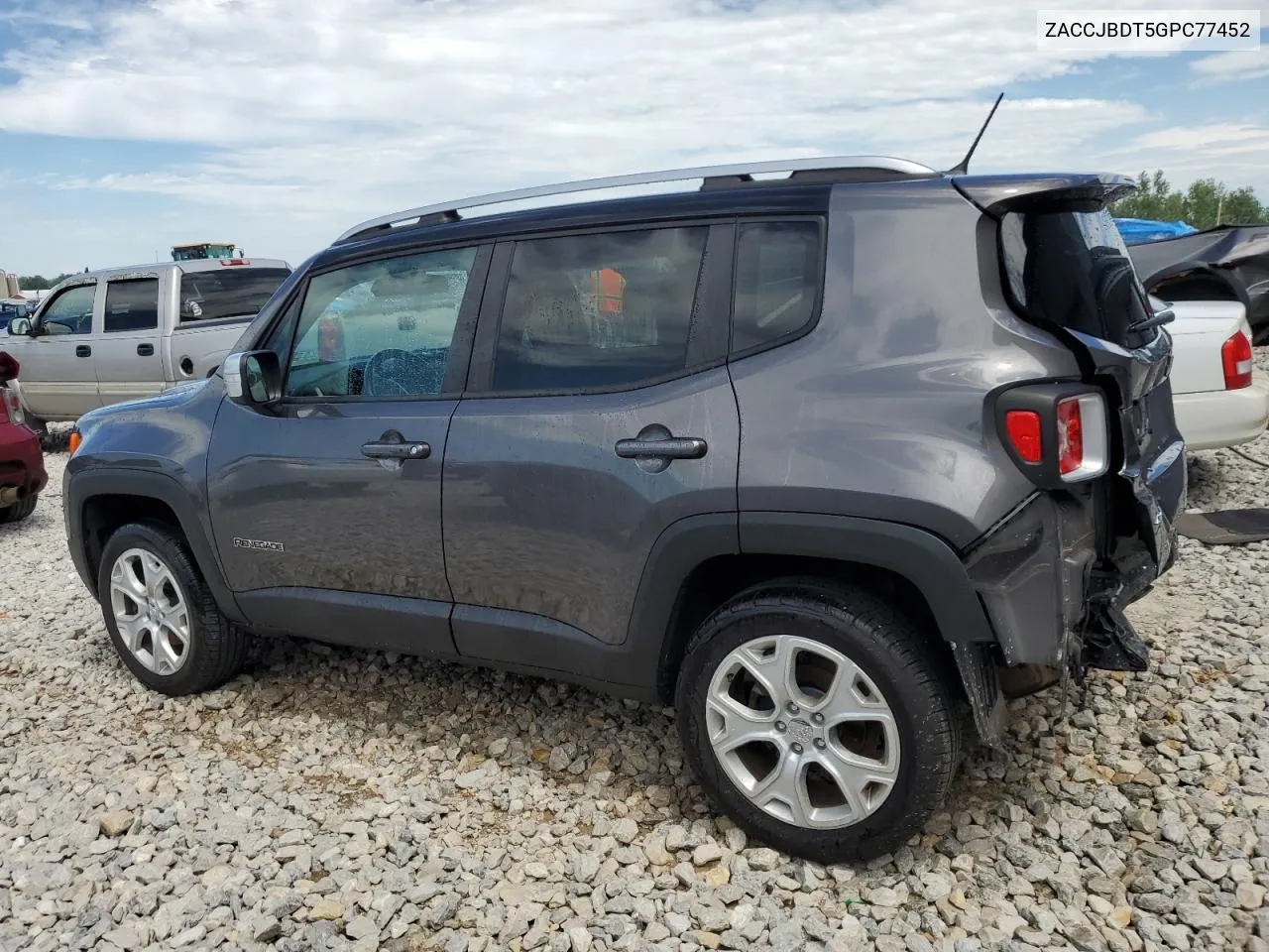 2016 Jeep Renegade Limited VIN: ZACCJBDT5GPC77452 Lot: 60091334