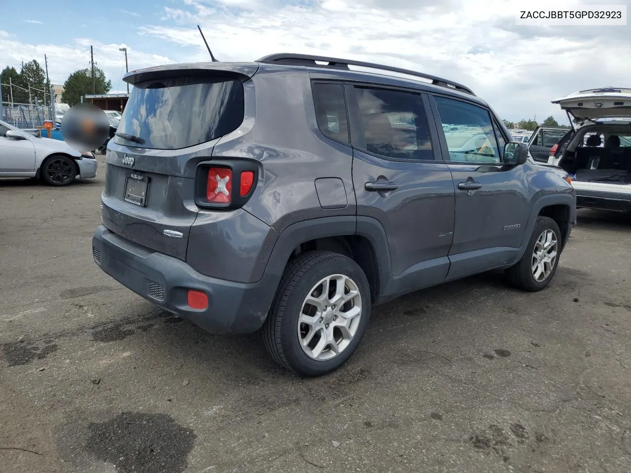 2016 Jeep Renegade Latitude VIN: ZACCJBBT5GPD32923 Lot: 62014794