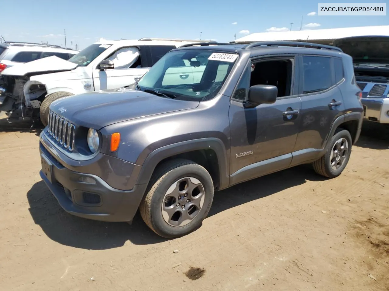 2016 Jeep Renegade Sport VIN: ZACCJBAT6GPD54480 Lot: 62263244