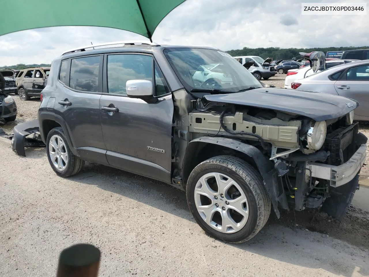 2016 Jeep Renegade Limited VIN: ZACCJBDTXGPD03446 Lot: 63273024