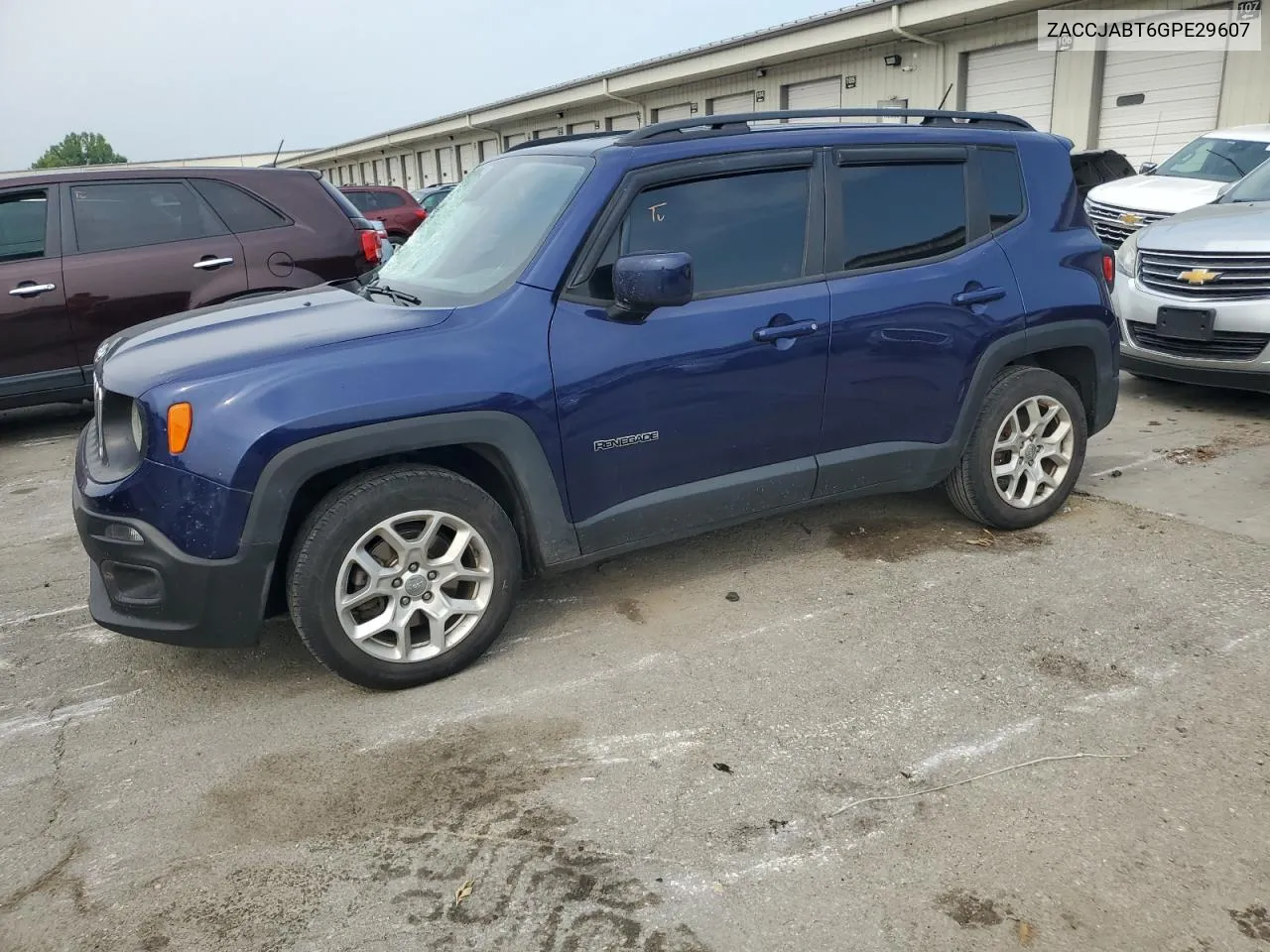 2016 Jeep Renegade Latitude VIN: ZACCJABT6GPE29607 Lot: 64372304