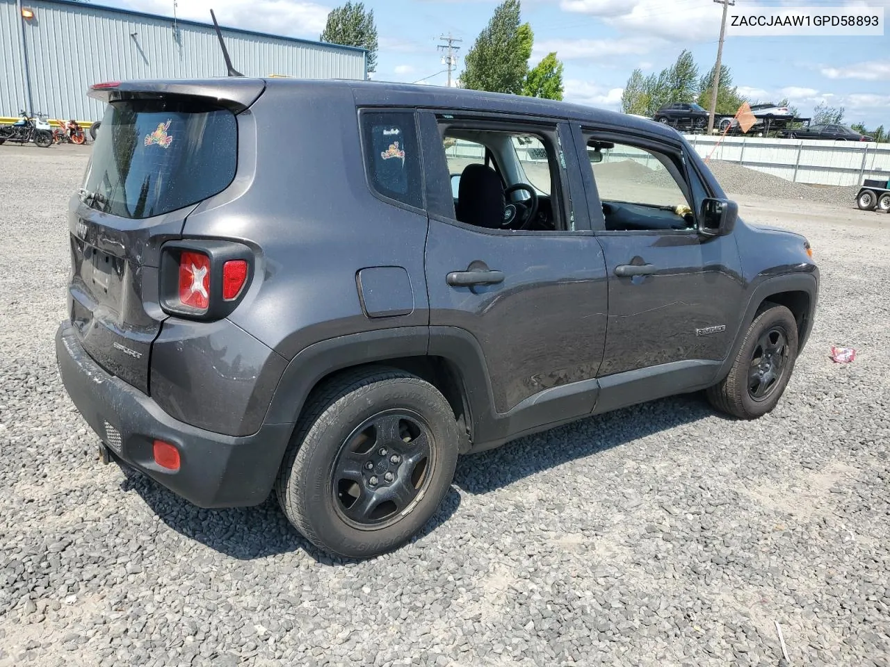 2016 Jeep Renegade Sport VIN: ZACCJAAW1GPD58893 Lot: 64935664