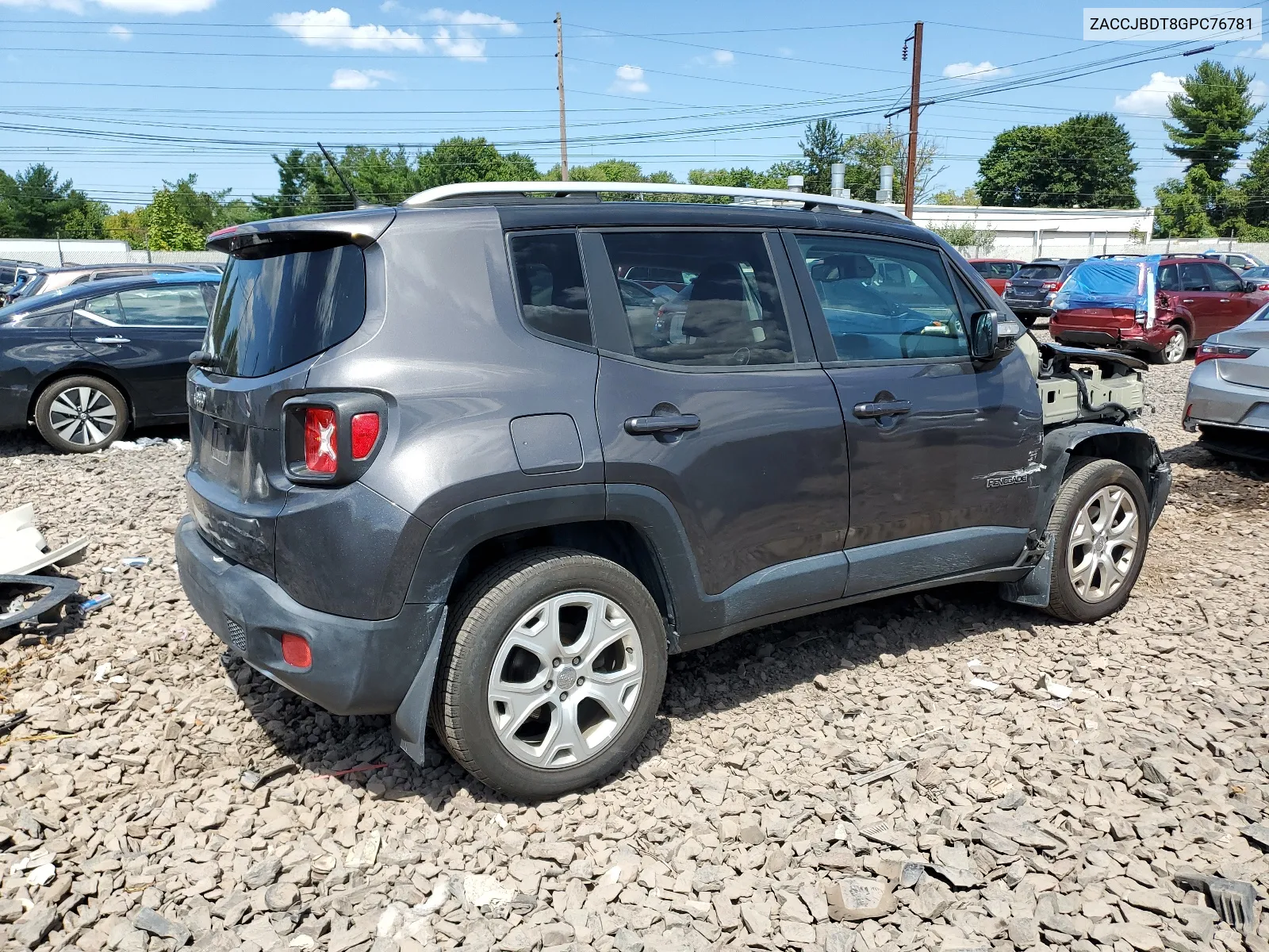 2016 Jeep Renegade Limited VIN: ZACCJBDT8GPC76781 Lot: 67848794