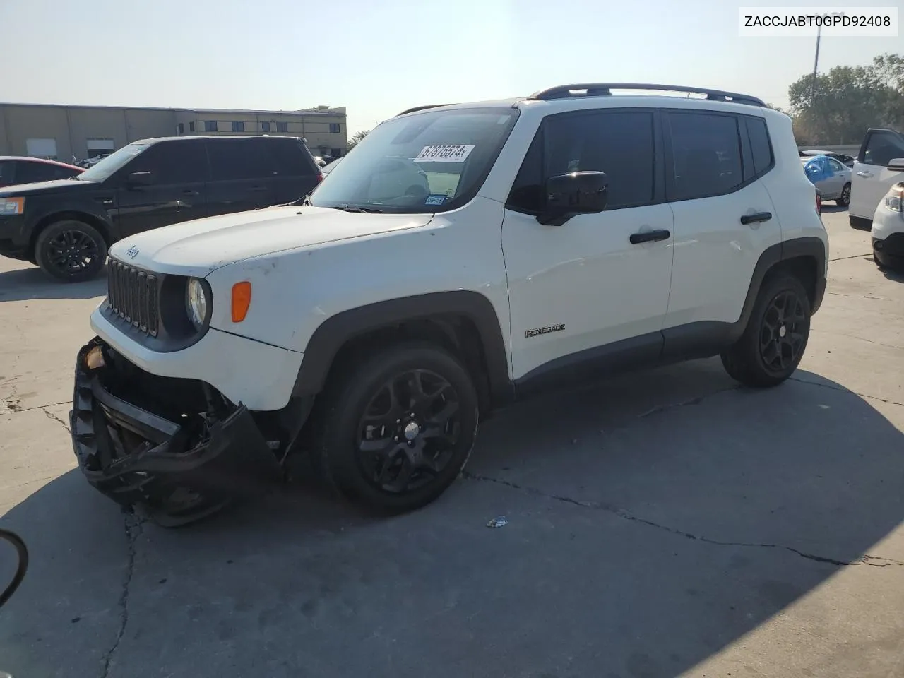 2016 Jeep Renegade Latitude VIN: ZACCJABT0GPD92408 Lot: 67875574