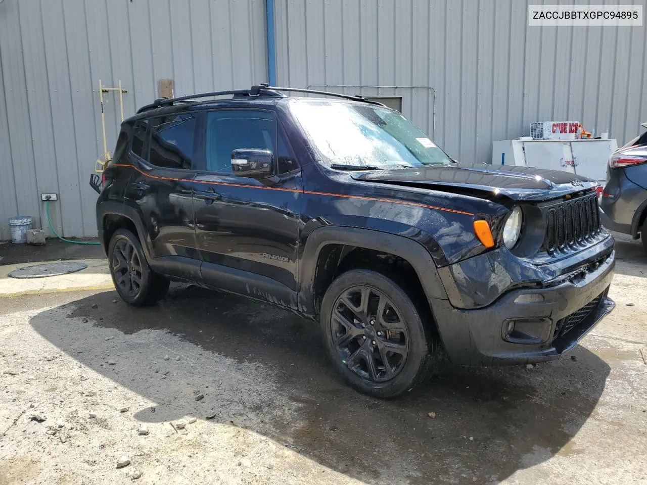 2016 Jeep Renegade Latitude VIN: ZACCJBBTXGPC94895 Lot: 67892324