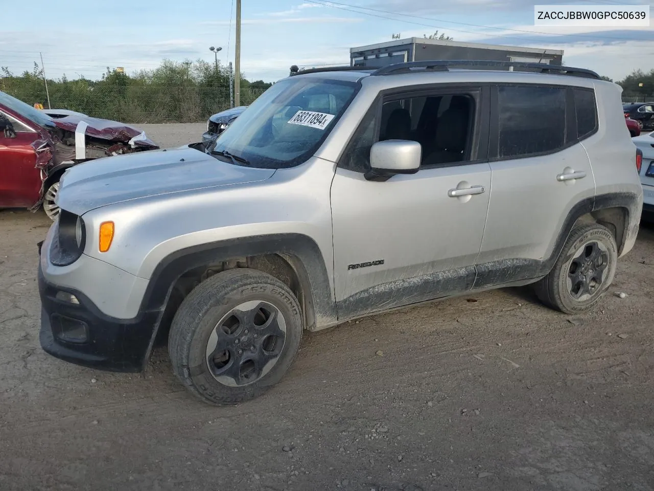 2016 Jeep Renegade Latitude VIN: ZACCJBBW0GPC50639 Lot: 68311894