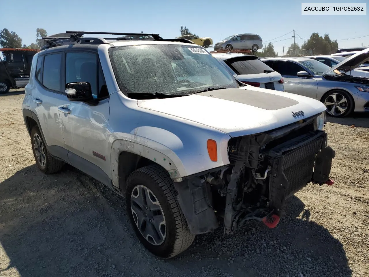 2016 Jeep Renegade Trailhawk VIN: ZACCJBCT1GPC52632 Lot: 68843384