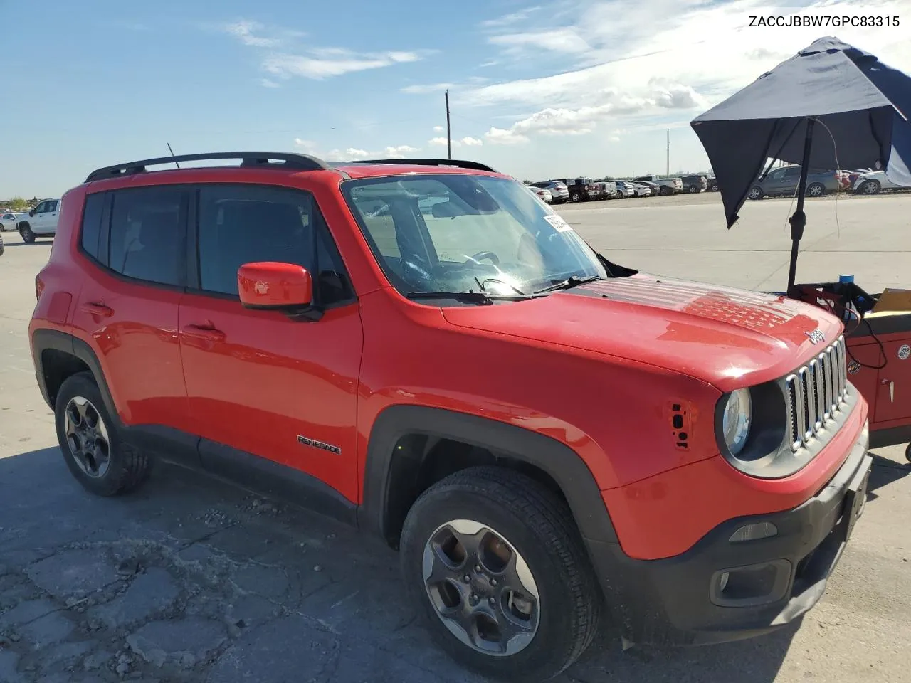 2016 Jeep Renegade Latitude VIN: ZACCJBBW7GPC83315 Lot: 69268444