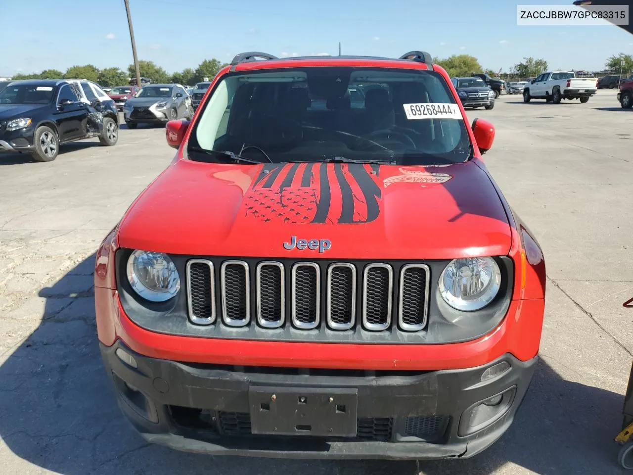 2016 Jeep Renegade Latitude VIN: ZACCJBBW7GPC83315 Lot: 69268444