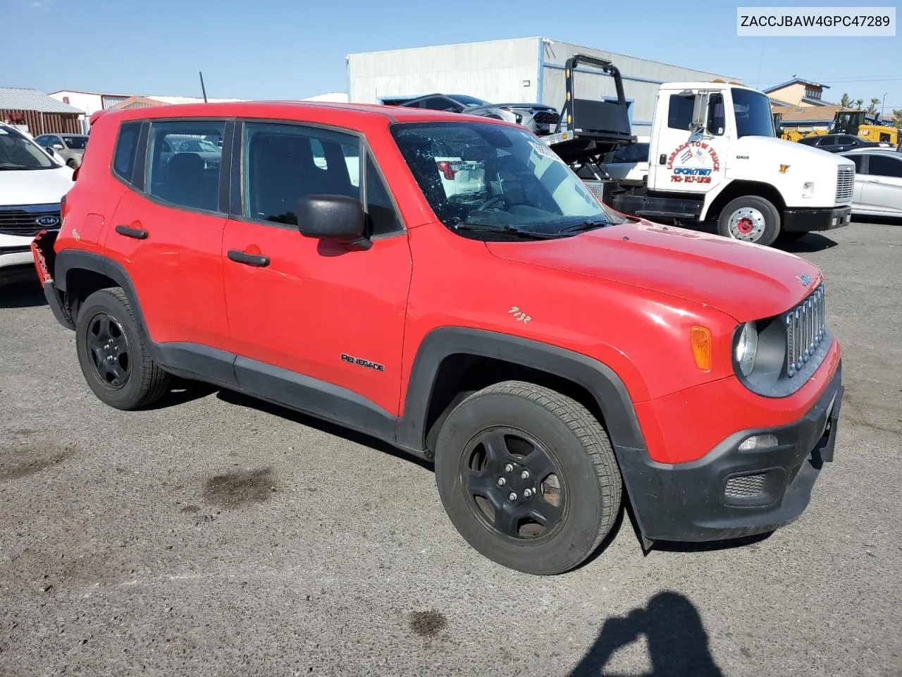 ZACCJBAW4GPC47289 2016 Jeep Renegade Sport