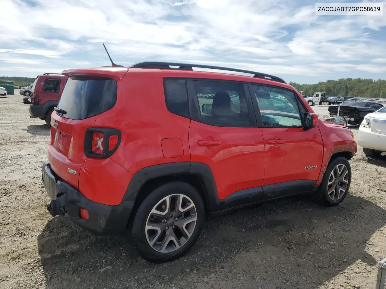 2016 Jeep Renegade Latitude VIN: ZACCJABT7GPC58639 Lot: 70304264